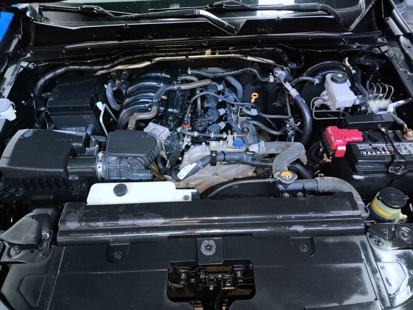 Motor limpio y brillante, después del lavado a detalle